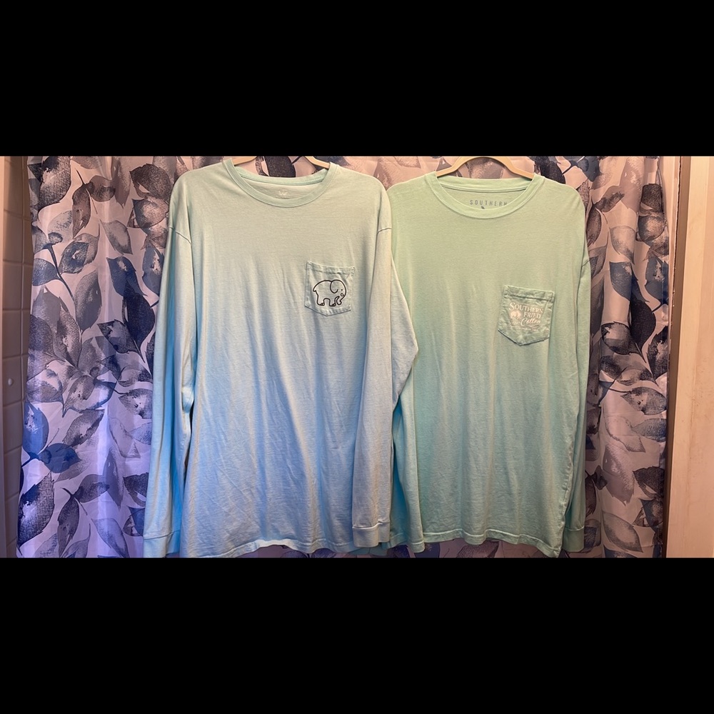 Two long sleeve tees